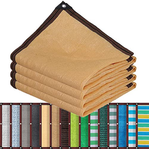 SDLLG Voile d'ombrage avec œillets - Filet d'ombrage avec 90% d'ombrage - Filet de Protection UV - 1 x 1 m - 1 m - 15 Couleurs - Convient pour Votre Jardin, Protection Solaire, Brise-Vue