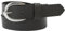 fashionchimp Basic Damengürtel aus 100% echtem Leder, glänzende Gürtel-Schließe, Breite ca. 2,8cm, Made In Germany (Grau-Mistral, 120/BW105)