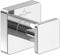 Villeroy & Boch Elements - Striking Handtuchhaken, Handtuchhalter für Wandmontage, Wandhaken aus Messing, Zubehör Bad, Badhaken eckig, 45 x 44 x 45 mm, Chrom