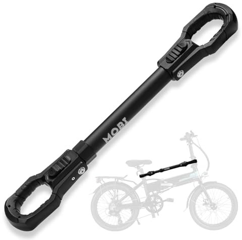 MOBI OUTDOOR E-Bike-Rahmen-Adapter, passend für bis zu 31,8 kg für E-Bike-Anhängerkupplung, verstellbarer Aluminium-Adapter mit Gummi-Haken, passt verschiedene Fahrradrahmen, Damen-BMX- und