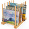 VISWIN Étagère de rangement d'art, support de rangement en bois pour tableaux à toile, panneau, cadre, planche à dessin, imprimés, bloc de papier, plaque de recouvrement
