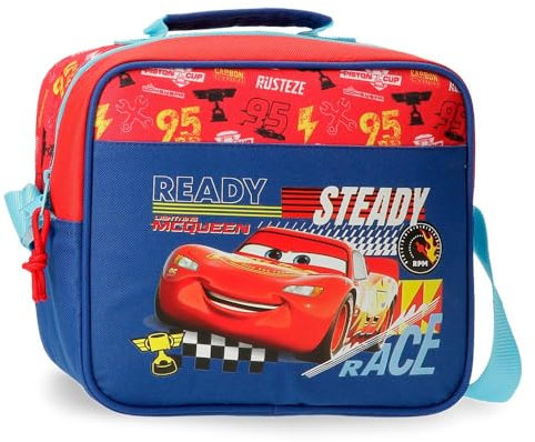 Disney Joumma Cars Lets Race Trousse de toilette adaptable avec bandoulière rouge 23 x 20 x 9 cm Polyester L, rouge, Trousse adaptable avec bandoulière
