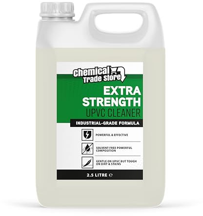 Chemical Trade Store - UPVC Cleaner for Hard Plastic, Doors, Gutters and Window Frames - 2.5 Litre