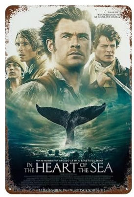 KSOXDAITIP Filmposter Deep in The Ocean, Wanddekoration, Kunst, Metallblechposter, moderne Heimdekoration, Kunst, Metallposter, Hausbar, Laden, Dekorationen, Vintage-Schild, Geschenk, 30 x 20 cm