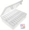 Rongxze 31 PCS Bead Organiser Storage Box, Mini Clear Bead Storage Containers with Hinged Lid, Small Storage Cases Plastic Storage Box for DIY Art Craft Accessory, Jewelry, Hardware (White)