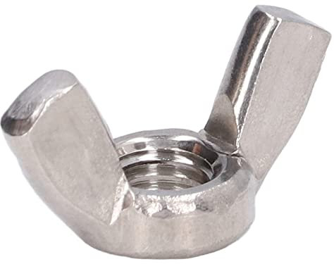 50 Stück Flügelmuttern, Sortimentssatz 304 Edelstahlmutter Ersatz DIN Hardware Teile M3 (M3)