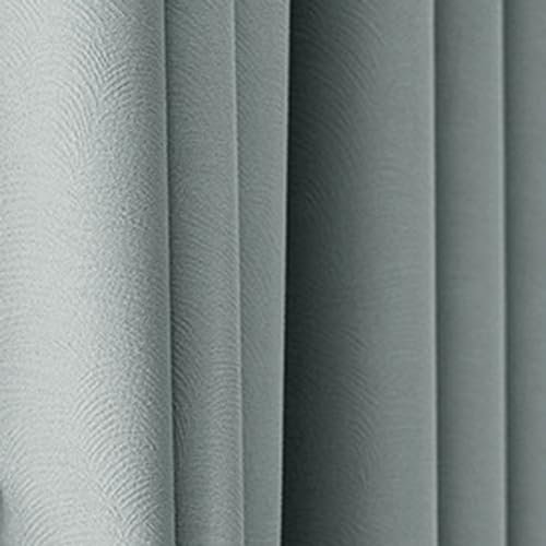 KnSam 2er Set Vorhang Blickdicht Fenster Hell Blau, Vorhänge für Mädchen Einfarbig, Polyester Ösen Gardinen Vorhang Deko Vorhänge Jungs Kinderzimmer, Jeder B 96 x H 160cm