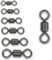 EUROKAN TACKLE Rolling Fishing Swivels Barrel Connectors for Carp & Sea Fishing 8 Sizes 2/0# 1/0# 1# 2# 4# 6# 8# 10# Durable Swivels for Fishing Line & Hooks Carp Fishing (20, Size 8 (11mm))