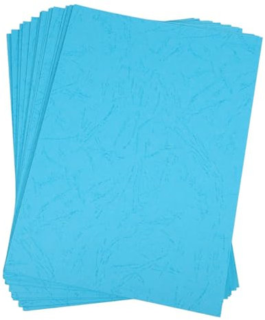 NUOBESTY 100 Dokumentenhülle Bucheinband Ordner Mit Präsentationsdateien Abdeckungen Für Dokumentpräsentationen Papierbindung Einbanddeckel Dokumentdateiordner Bindepapier Blue Lederpapier