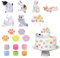 18 Pezzi Gatto Decorazioni per Torte, Cake Topper Gatto, Realistici Mini Gatti Figure, Gatti Happy Birthday Cupcake Topper, per Feste di Compleanno dei Bambini, Feste di Gatto, Baby Shower