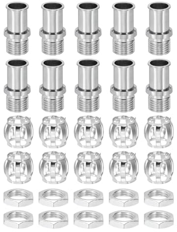sourcing map Lot de 10 fixations de matériel de lampe G4, 21 x 11,5 mm, filetage M10, base de fil LED, support de fixation pour douille d'ampoule G4