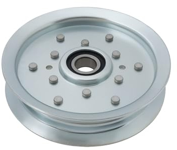 Briny River 1 poulie de renvoi plate diamètre 17,0 x 132,6 mm AM135526 compatible avec John Deere X300 X304 X310 Argent