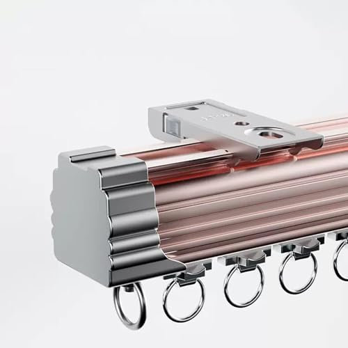 KjoiDWz Bastone for Tende in Alluminio, Binario for Tende for pareti divisorie/Doccia/Camper/Soggiorno(Pink,1.5m/4.9ft)