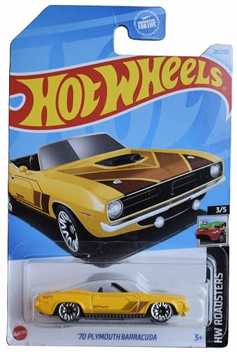 Hot Wheels '70 Plymouth Barracuda, HW Roadsters 3/5 [Yellow] 20/250