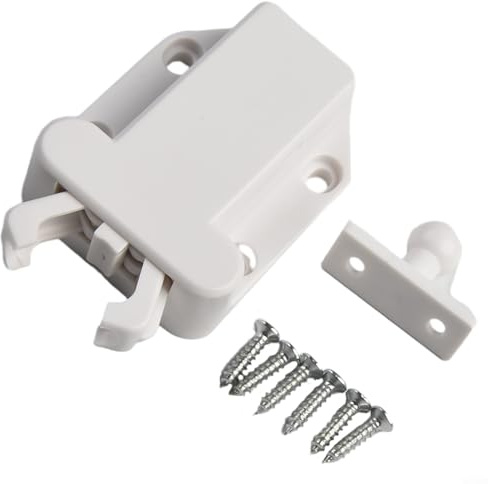 Dachboden-Fangluke, 3 kg Halteschloss, magnetische Sicherheit für Dachbodenschränke und Lagerbereiche, einfache Anpassung mit mitgelieferten Befestigungen (weiß)