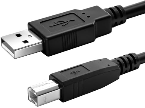 Superer 3 M/10 Ft Câble Imprimante USB 2.0 A vers B | Type A mâle vers Type B mâle, Compatible avec HP, Canon, Epson, Dell, Samsung, Brother, Pixma Imprimante, Scanner et Fax