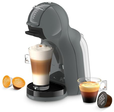 De'Longhi Nescafé Dolce Gusto Mini Me 2 Kaffeemaschine, kompakt, automatische Abschaltung, heiße und kalte Getränke, 15 Bar Druck, Anthrazit (EDG335.A)