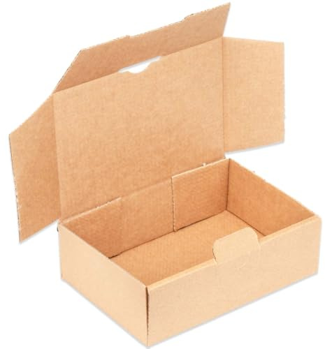 25 Maxibriefkartons 160x110x50 mm braun MB-1 stabil DIN A6 (25 Stück) | Warensendung Büchersendung Maxibrief Versandkarton Deutsche Post DHL