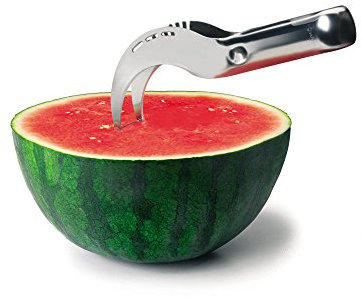 Ibili Cortador DE Sandia, Stainless Steel, Plateado, 22x4x7 cm
