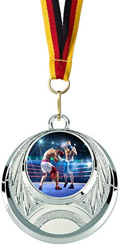 Verlag Reiner Kullack 10er-Set Medaillen »Boxen«, mit 25 mm Sportfoto-Emblem (Folie, bunt)