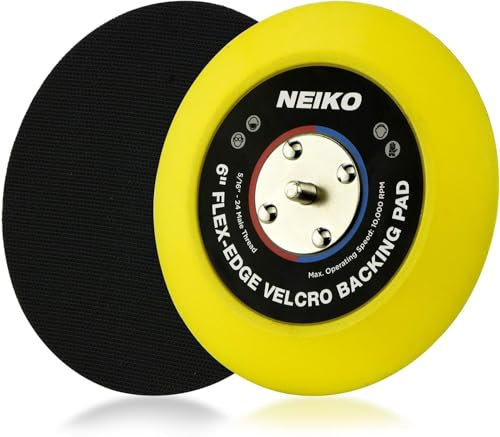 Neiko 30267A Plateau de support en PU pour ponceuse DA 15,2 cm, 10 000 tr/min, filetage 5/16-24