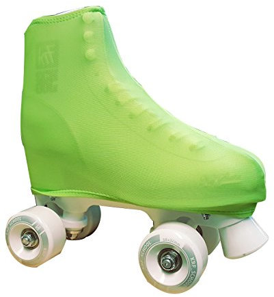 KRF Kinder Figur Skate Stiefel Bezüge, Green Fluor, One Size