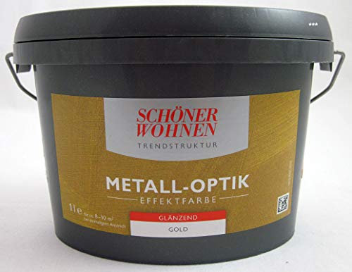 Trendstruktur Metall-Optik glänzend gold 1L