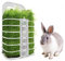 Heu Futterspender Heuraufen für Kaninchen - Futtertower Heu Feeder für Heu und Karotten Futterraufe,Heu Feeder für Kaninchen/Meerschweinchen/Chinchilla/Kleintiere (Weiß)