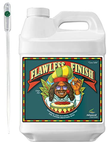 Advanced Nutrients Flawless Finish 250ml + Pipette flüssig Dünger Cleaner Final Liquid Solution Part Indoor Blütedünger Ripen Hydroponic Boost Finisher Coco Final Fertilizer Grow
