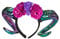 W WIDMANN MILANO Party Fashion 68567 - Widderhörner mit Blumen, Haarreif, Hexe, Fee, Halloween Accessoire