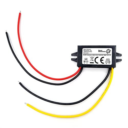 Bauer Electronics | DC-DC 8V-32V a 5V Convertitore 12-V 5-V 3A 15W | Tensione Trasformatore Alimentatore Regolatore Raddrizzatore Converter 24-V Limitatore Adattatore Riduttore Step-down Buck Volt
