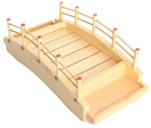 WSHA Cocina de Madera Japonesa Sushi Bridge Barcos Pino Sashimi Plato Plato Bandeja para Servir Comida para Adorno de decoración de vajilla