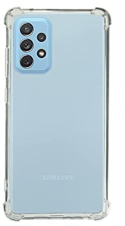 QUITECO Hülle für Samsung Galaxy A72 4G / 5G, Handyhülle Transparent Silikon, Durchsichtig Verstärkte Ecken