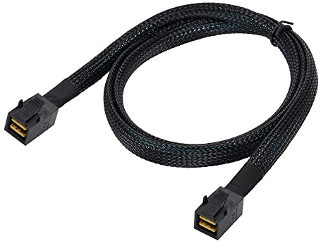 NFHK Mini SAS HD SFF-8643 a Mini SAS alta densidad HD SFF-8643 cable de incursión de disco para servidor de datos 50cm