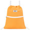 WANDF Rucksack mit Kordelzug Turnbeutel Sportbeutel Gym Bag Mit Aussentasche Verstellbar Tunnelzug Gymsack für Damen Herren Kinder mit Innentasche 11 Liter für Sport und Reisen (Orange)