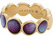 Skagen - Damen-Bandring aus goldfarbenem Edelstahl mit Meeresglasmotiv, SKJ1690710