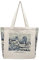 BROADREAM Jutebeutel Bedruckt Vintage, Jute Beutel, Einkaufstasche Bag, Canvas Tote Bag Aesthetic Vintage Taschen Groß Umhängetasche Stofftaschen für Damen Uni Arbeit