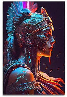 VZRSQZK Athena Poster, dekoratives Gemälde, Leinwand, Wandposter und Kunstdruck, modernes Familienschlafzimmer-Dekor-Poster, 20 x 30 cm