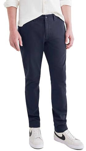 Dockers Smart 360 Flex California Khaki Skinny Casual Chinos, Blazer Blu Marine, 30W x 32L Uomo
