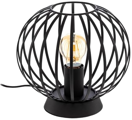 Lindby Tischlampe Maivi (Modern) in Schwarz aus Metall (1 flammig, E27) - Tischleuchte Schreibtischlampe Nachttischlampe Wohnzimmerleuchte