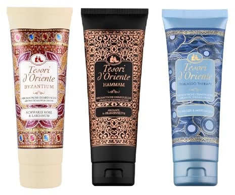 TESORI D'ORIENTE Vielfalt: Hammam Duschbad, Thalasso Duschgel, Byzantium Duschgel - Wellness-Rituale für Körper & Sinne, aromatisches Duschgel Duschcreme