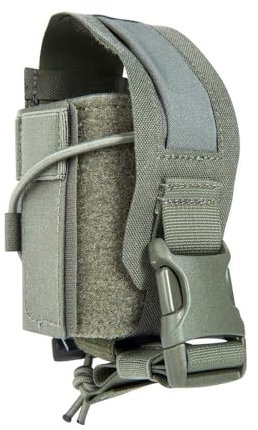 Tasmanian Tiger TT Wrap Holder IRR Molle-Zusatztasche, Einschub-Tasche mit abnehmbarem Deckel für Granaten oder Flashbangs, Steingrau-Oliv IRR