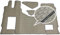 Fußmatten, Automatten LKW Mercedes Actros MP4, MP5 (Beige)