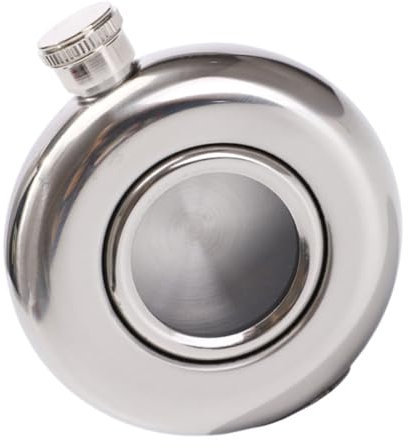 MILISTEN 1Stk runder Krug Edelstahlkrug Flasche Sake Tasse Glas Whisky-Dekanter trinkflaschen Weinflasche Wein Topf einfach Wasserflasche kleiner Krug Container Mann Grill