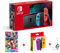 Nintendo_Switch Rouge/Bleu Néon 32Go [nouveau modèle] + mario karts 8 deluxes switch + 2ème Paire Joy-Cons (L)/(R) -Neon Purple/Neon Orange + Flash LED Offert