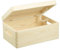 LAUBLUST Boîte en bois Naturel FSC® - env. 30x20x14cm | Boîte de rangement avec couvercle et poignées | Coffre à jouets, souvenirs et bricolage | Emballage cadeau | Boîte de décoration