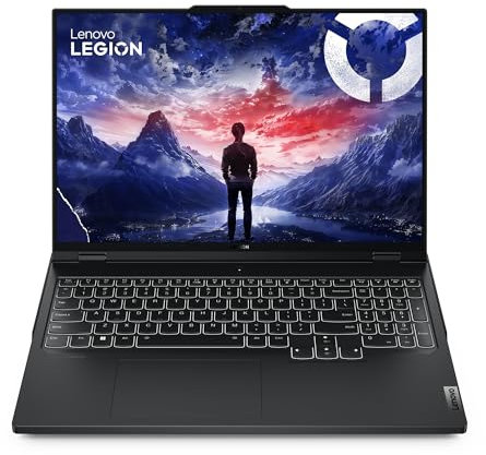 Lenovo Legion Pro 7 16IRX9H - Ordinateur Portable 16'' WQXGA 240Hz (Intel Core i9-14900HX, RAM 32Go, SSD 1To, NVIDIA RTX 4080 12Go, Windows 11 Home) Clavier rétroéclairé AZERTY Français - Noir