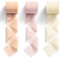 MORSUNBELA Chiffonband Schleifenband Rosa Geschenkband Chiffon Stoffband 38mm Hochzeit Dekoband Seidenband