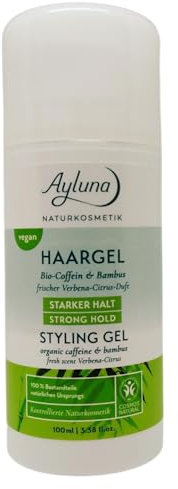Ayluna Naturkosmetik, Haargel Bio-Coffein & Bambus, starker Halt, 100ml, vegan & bio
