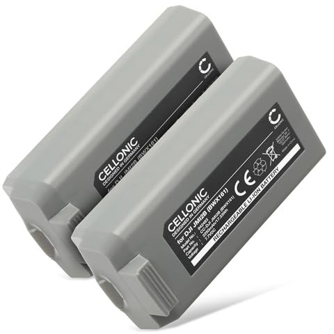 CELLONIC, Battery for Model making & drone compatible with DJI Mini 2, 2 SE, Mavic, 2, BWX161-2250-7.7 (7.7V, 2250mAh) 2 Pieces
